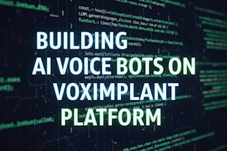 create an ai voice bot with speech synthesis on the voximplant platform