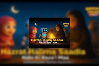 create complete 3d cartoon animation with professional voice over and music