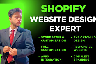 setup shopify store and build shopify ecommerce website