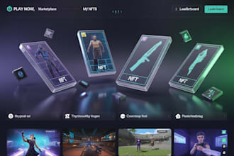 create gaming nft crypto web game website, coin, meme, landing page wordpress