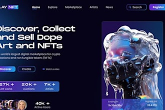 design website using lovable and modern UI UX design