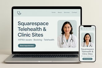 build a hipaa aware squarespace telehealth and clinic website