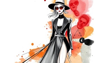 draw a fashion illustration or sketch