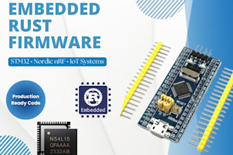 develop rust firmware for stm32 and nordic mcus