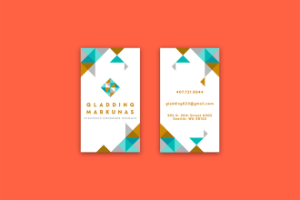 design modern double sided business card