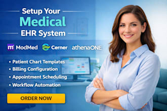 setup modmed cerner athenaone drchrono clinicsense medent kipu emr charmhealth