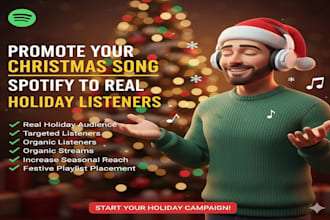 promote your christmas song on spotify to real holiday listeners