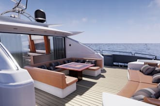 create 3d yacht interior design, catamaran model, boat interior design