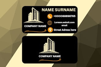 do custom, creative and professional business card design
