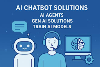 develop ai chatbot solutions, ai agents, gen ai solutions, train ai models