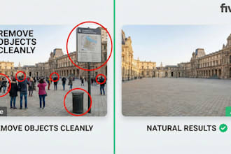 remove unwanted objects, people or text naturally