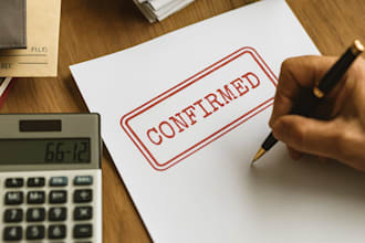 provide a qualified accountant letter for bank visa or business purposes