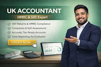 do UK bookkeeping, vat return, ct600 tax return and hmrc filing