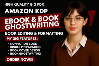 be your non fiction book editor ghost book writer romance ebook ghostwriter