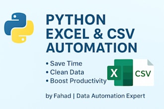 automate and clean excel or CSV data using python