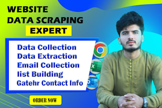 accurately collect data like email, contact, ceo, urls,  etc