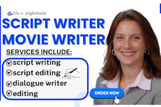 do movie scriptwriting screen writing film script dialogue writer script editing