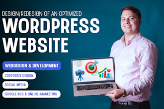 build a professional wordpress website based on UX research