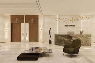 design lobby reception,siting area,interior lounge, executiv office meeting room