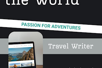 write SEO optimized travel blog posts and articles for you