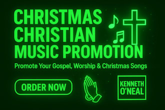 do christian and gospel music promotion on a major christian playlist