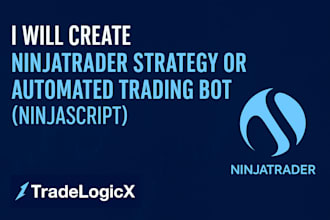 create ninjatrader strategy or automated trading bot on ninjatrader, ninjascript