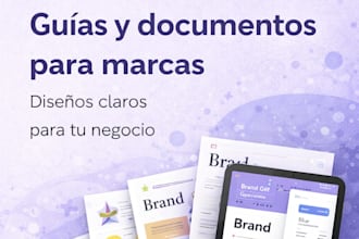 diseñaré guías o documentos para tu marca