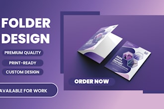 do customized presentation folder, medical folders