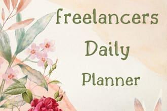 design a beautiful daily planner for freelancers