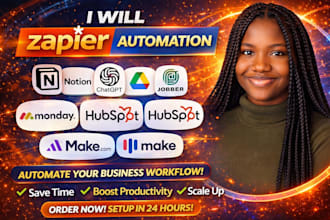 zapier automation notion chat gpt google drive jobber monday hubspot make com