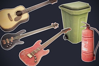 make high quality 3d art in a pixel art style