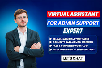 be your virtual assistant for admin support tasks, web research, email searching