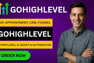 setup gohighlevel CRM automation ghl workflow website ghl funnel