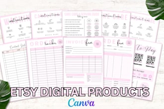 create custom digital products for etsy