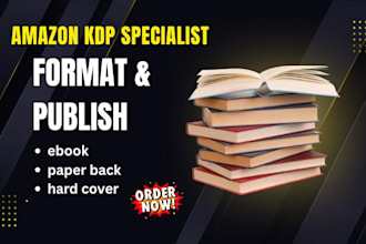 publish on amazon KDP book formatting for amazon KDP book publishing