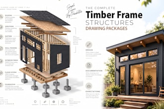 design timber structures, wooden framing, and truss plans