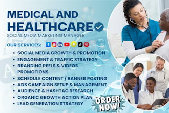 be your medical social media manager, healthcare social media marketing expert