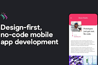 build your mobile app using bravo studio, nocode bubble web app