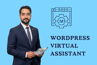 be your wordpress virtual assistant for blog uploads and SEO