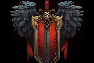 create logo designer anime, fantasy