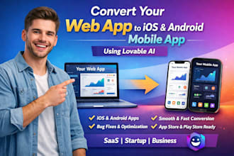 convert your lovable website to ios and android app