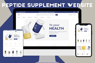build a high converting shopify peptide store and professional peptide website