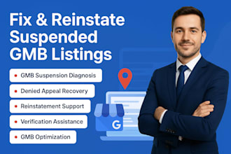 fix and reinstate suspended gmb, appeal denied gmb listing google my business