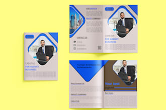 design bi fold and tri fold brochure and flyers