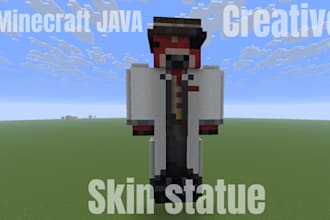 build you your minecraft skin in your world