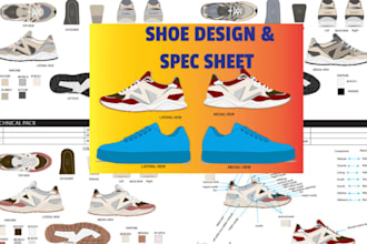 design your own shoe with production ready technology pack sketches sketchup