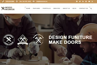 design squarespace woodworker website carpentery website joiner website