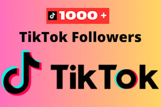 provide 1000 real tiktok followers original