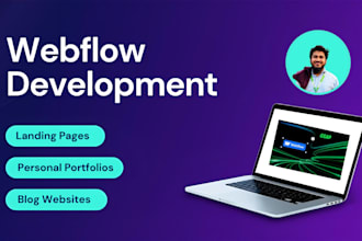 design webflow website, webflow animation, figma to webflow as webflow developer