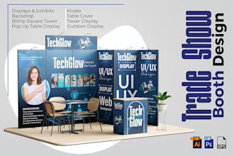 design trade show booth and exhibition backdrop